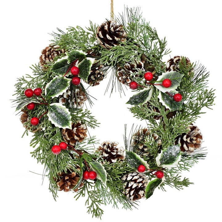 Coronita cu holly Ø26 cm