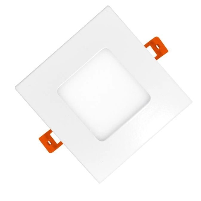 Spot LED incastrabil patrat Well, 3W, 170 lm, temperatura lumina neutra (4000K), IP20, 86x86mm, Clasa energetica G