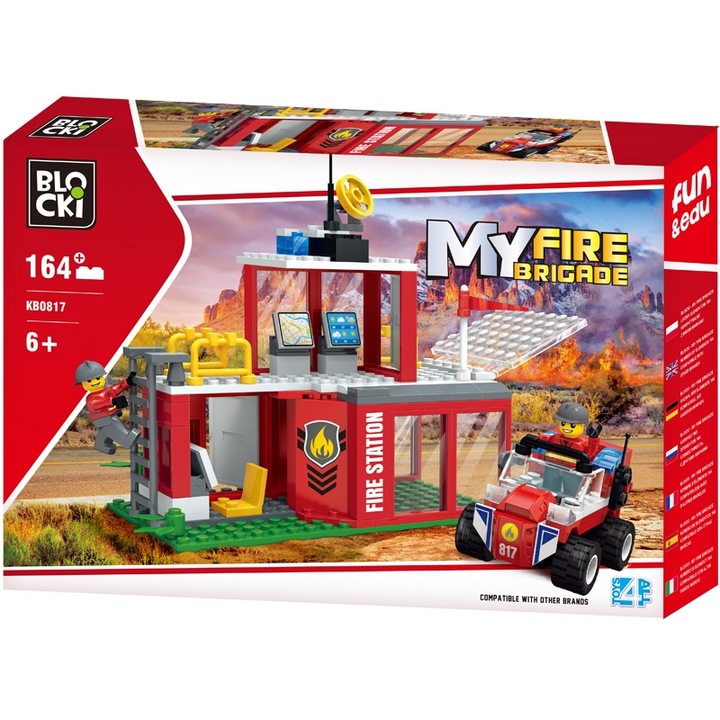 Конструктор Blocki My Fire Brigade - Пожарна, 164 части