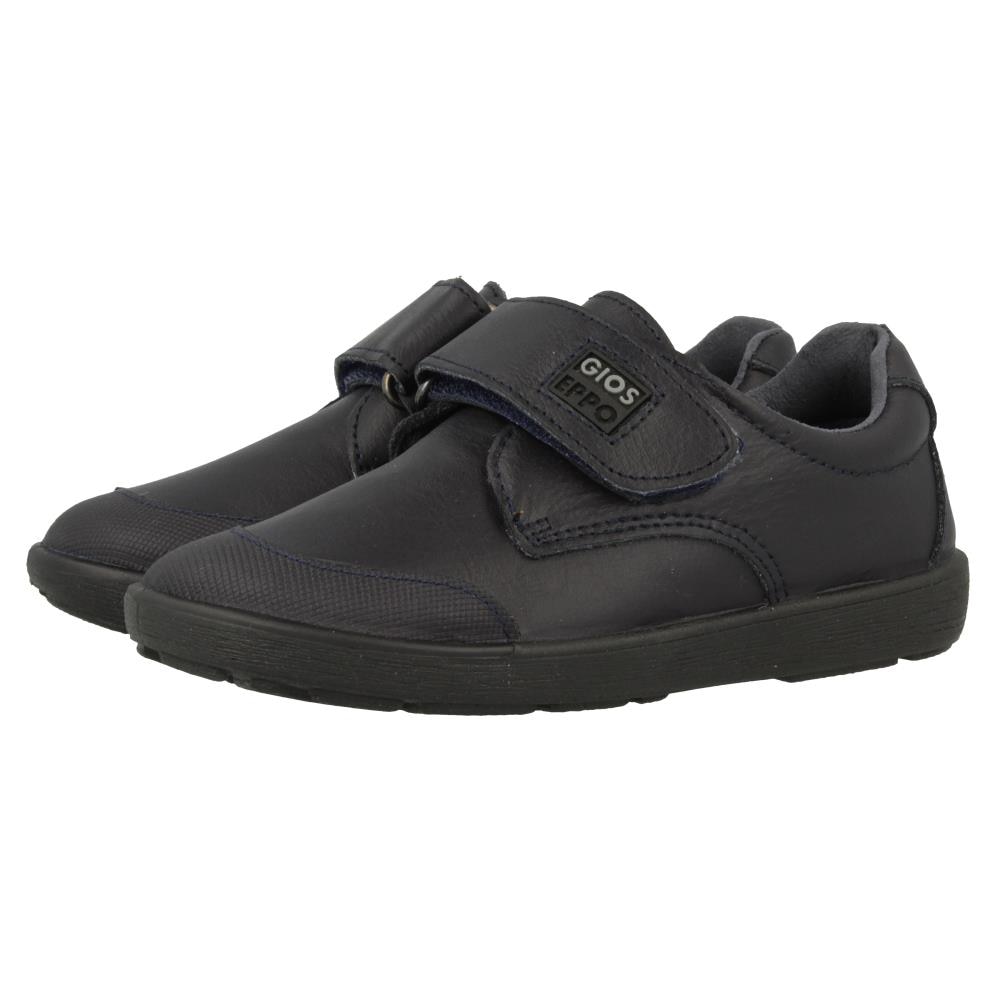 Gioseppo, Pantofi sport de piele si piele ecologica cu velcro, Bleumarin, 26 EU