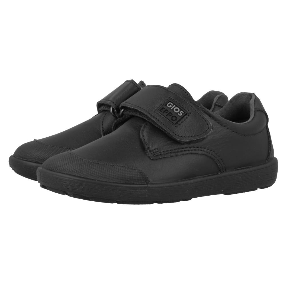 Gioseppo, Pantofi sport de piele si piele ecologica cu velcro, Negru, 31 EU