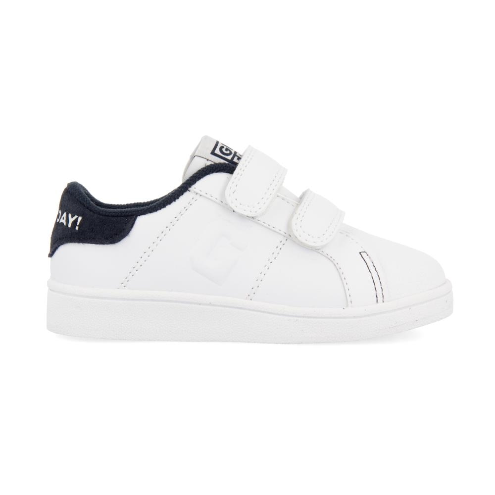 Gioseppo, Pantofi de piele cu velcro si insertie de piele intoarsa, Bleumarin, 34 EU