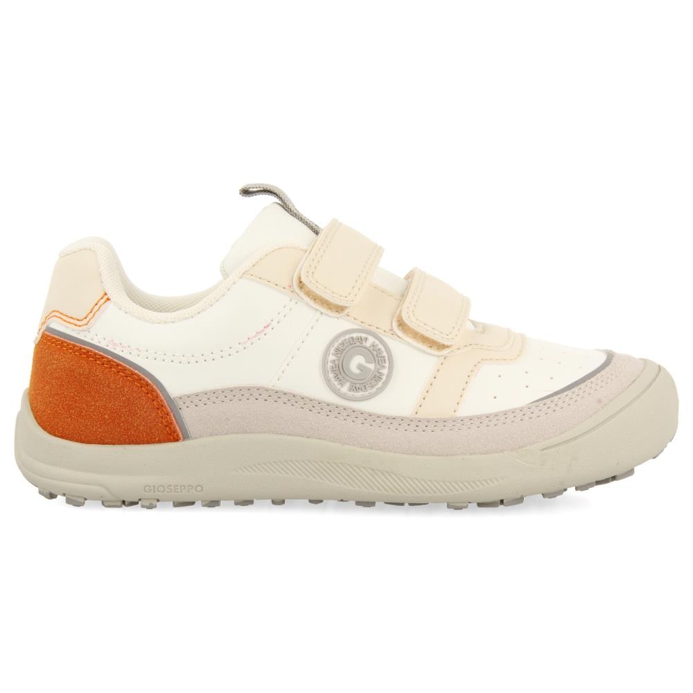 Gioseppo, Pantofi sport de piele ecologica cu velcro Fertod, Alb, 35 EU