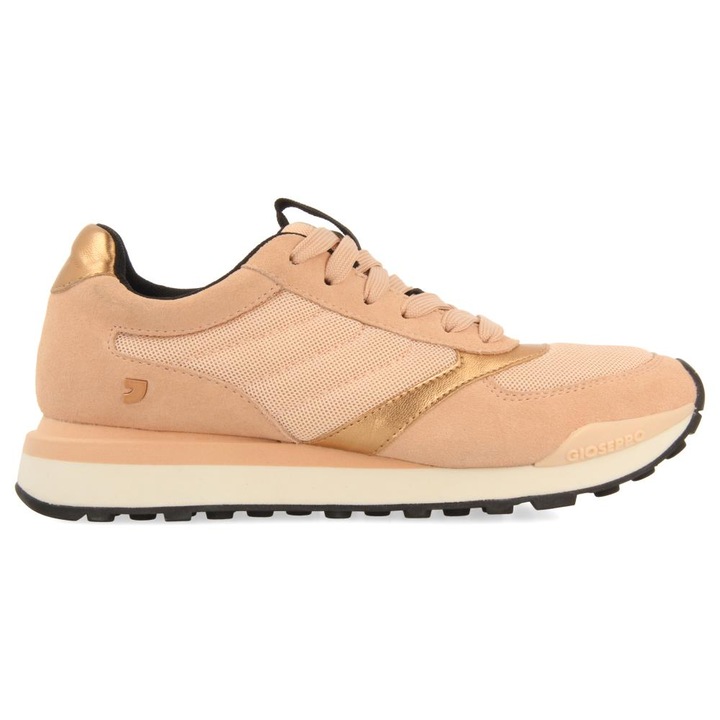 Gioseppo, Pantofi sport cu insertii de piele intoarsa, Portocaliu persan