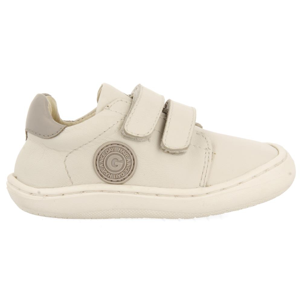 Gioseppo, Pantofi sport din piele cu inchidere velcro, Alb, 27 EU