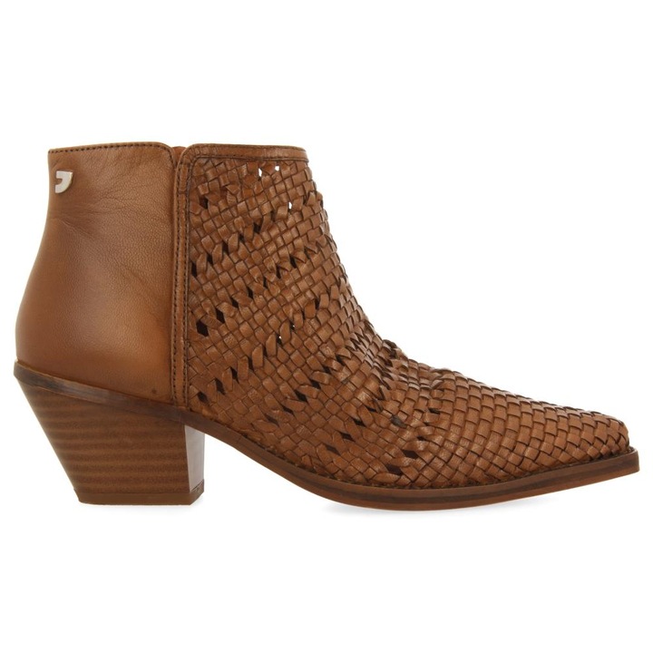 Gioseppo, Botine din piele Livonia Western, Maro