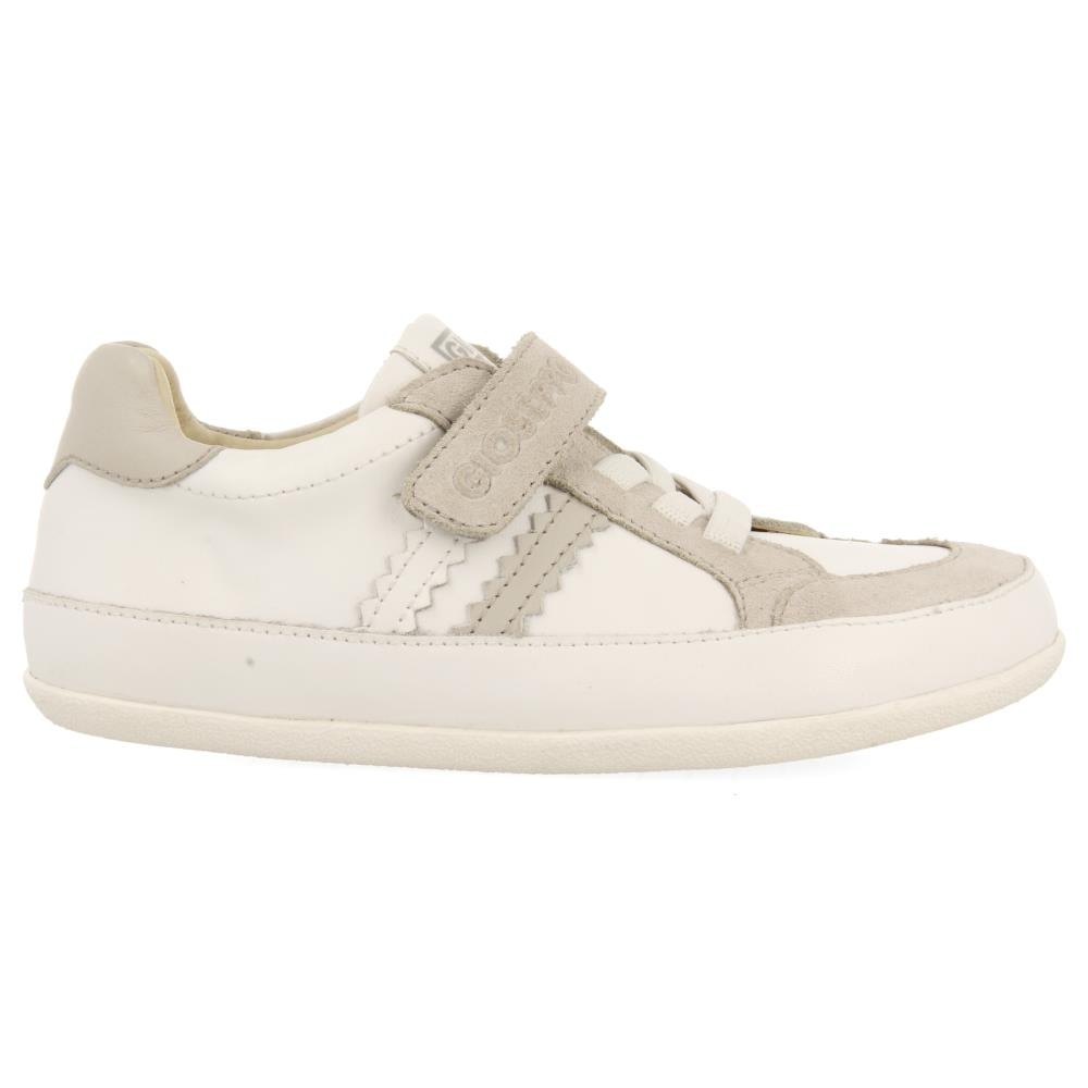 Gioseppo, Pantofi sport din piele cu garnituri din piele intoarsa, Alb, 27 EU