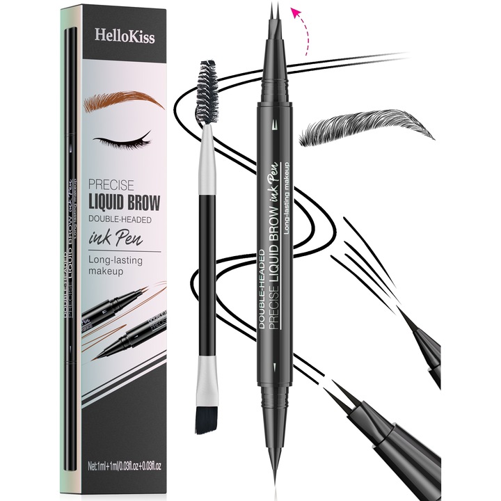 Creion sprancene, XYXANMO, 2 in 1, negru mat, profesional