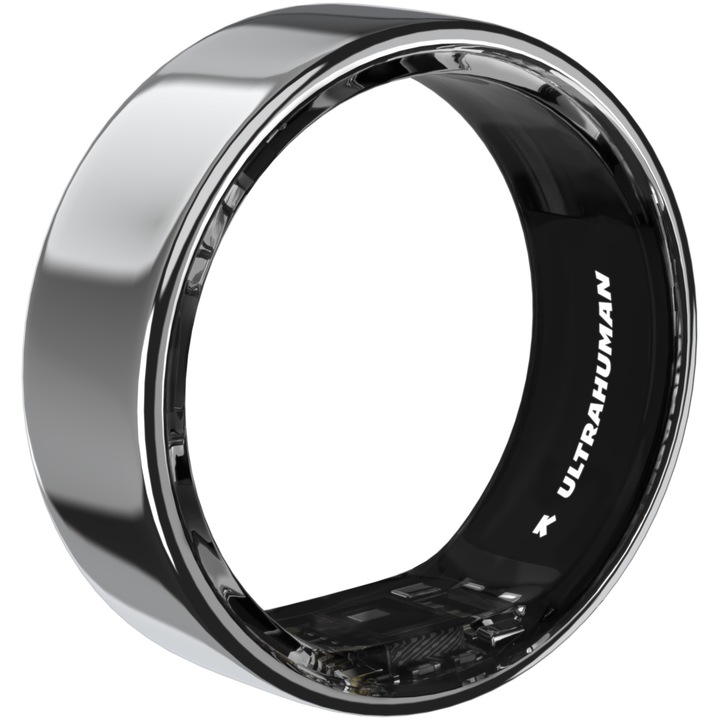 Смарт пръстен за наблюдение на здравето Ultrahuman Ring Air, Размер 12, Air Silver