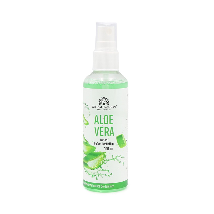 Lotiune cu Aloe Vera inainte de epilare Global Fashion, 100 ml