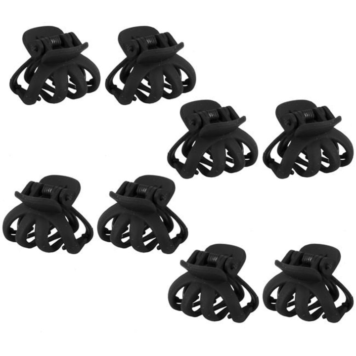 Antbro® 8 db matt fekete hajcsat készlet, 2,5 cm