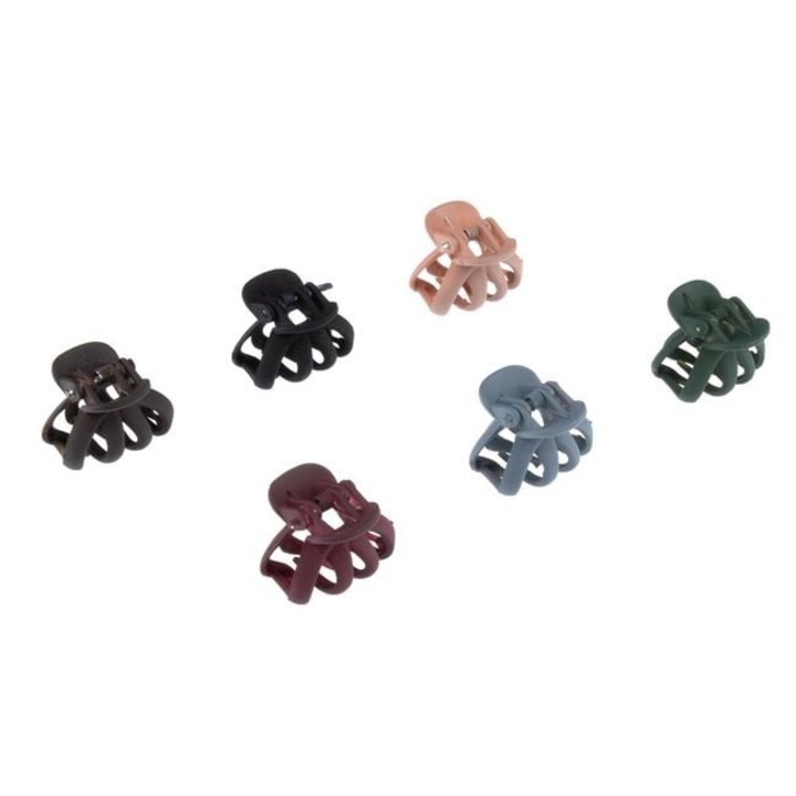 Antbro® 6 db matt textúrájú, többszínű hajcsat készlet, 2,5x1,5 cm