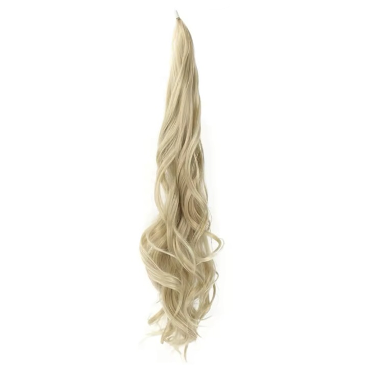 Coada One Step Blond Bej, 60 cm, Oskar Shop