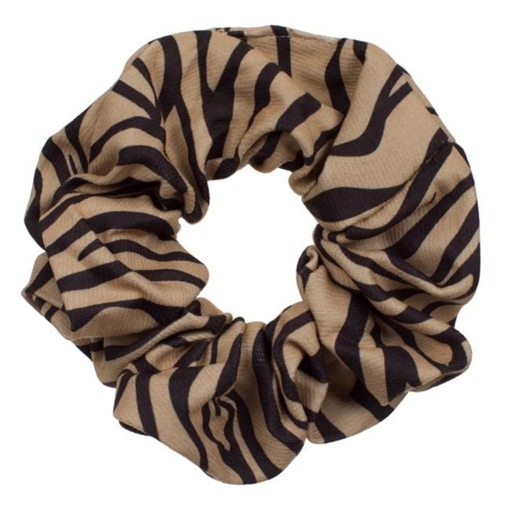 Antbro® textil hajgumi bézs/fekete zebra mintával