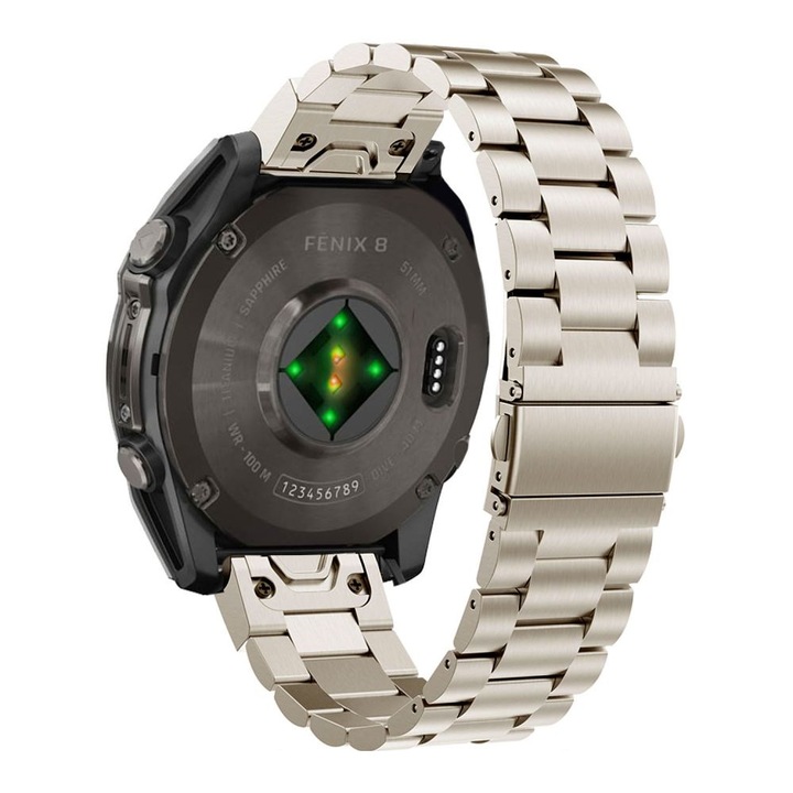 Каишка Tech-Protect от неръждаема стомана, съвместима с Garmin Fenix 5X/5X Plus/6X/6X Pro/7X/8 51mm Titanium