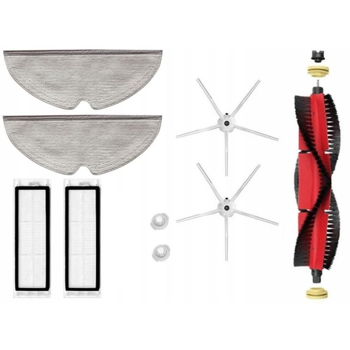 Set Accesorii Pentru Aspirator, Roborock S5 Max / S6 Pure / S6 / S6 Maxv / E4, Filtru Hepa De Inalta Eficienta, Calitate Superioara A Executiei, Perie Principala, Calitate Superioara A Materialelor, 1 X Kit De Accesorii