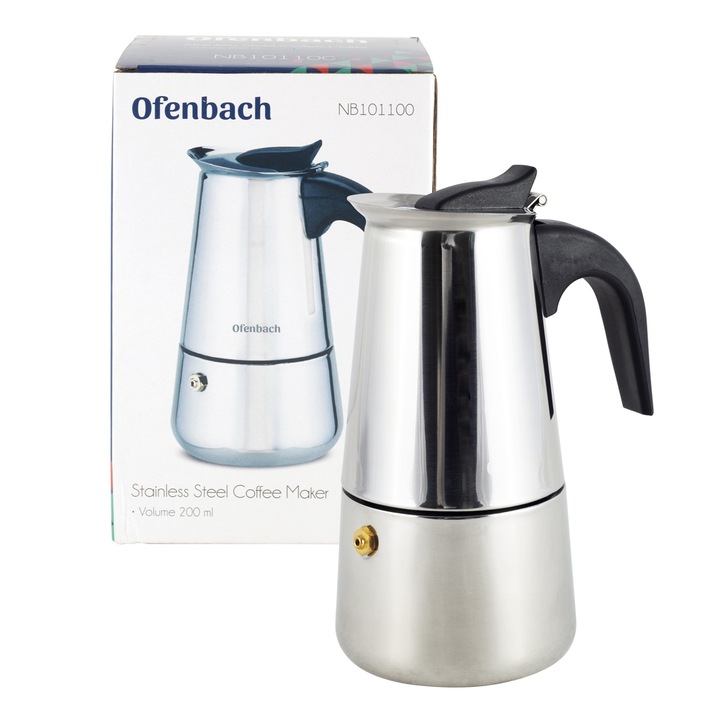 Cafetiera, Ofenbach, inox, 200 ml, inox, argintiu