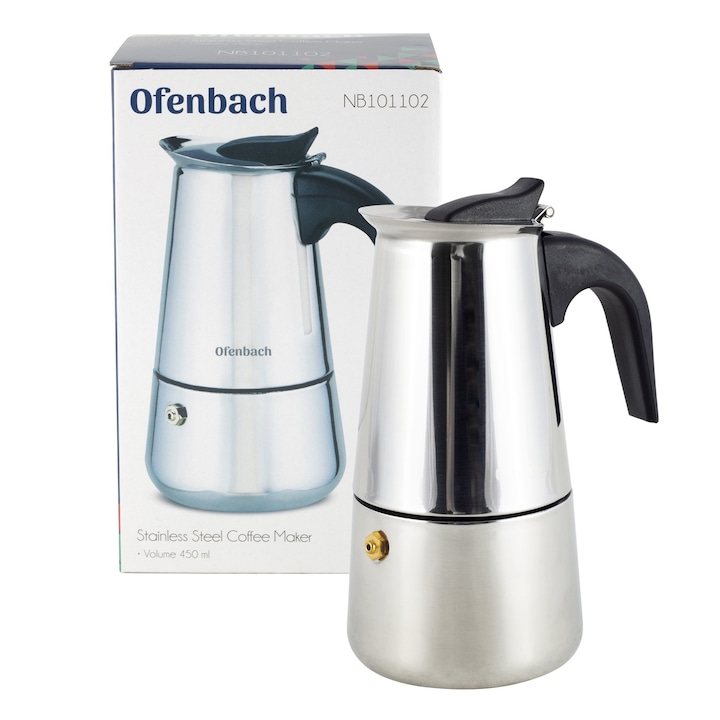 Cafetiera Ofenbach 450 ml, inox, ergonomic