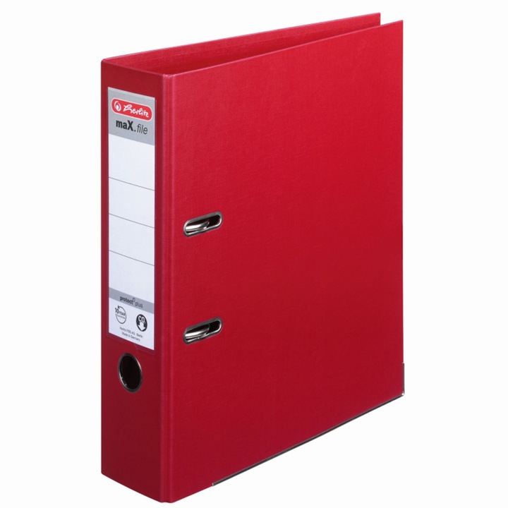Biblioraft Herlitz PP A4 8 cm bordeaux