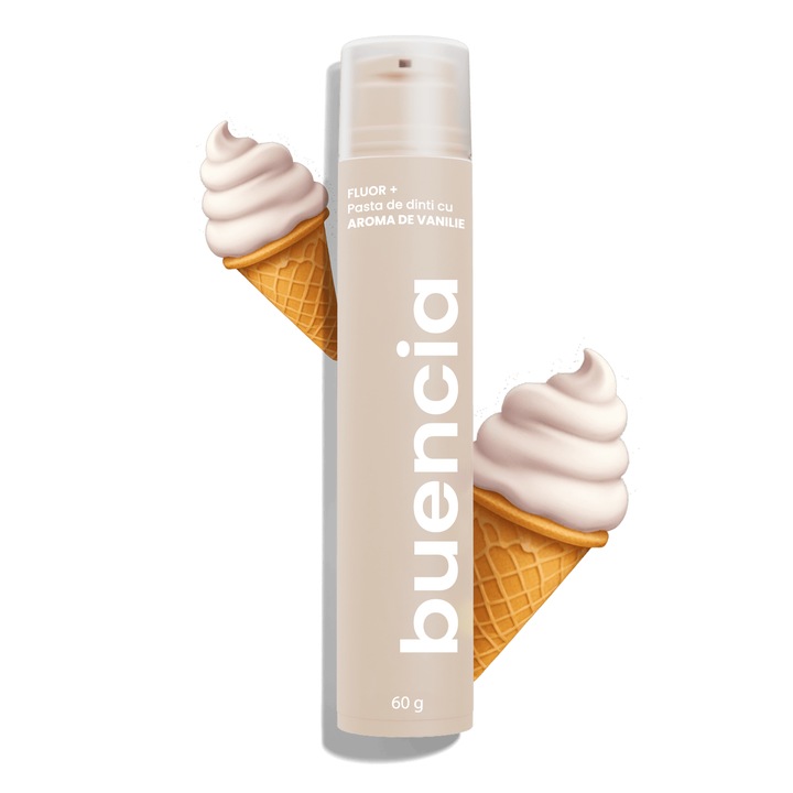 Fogkrém vanília ízzel, Buencia, 60g