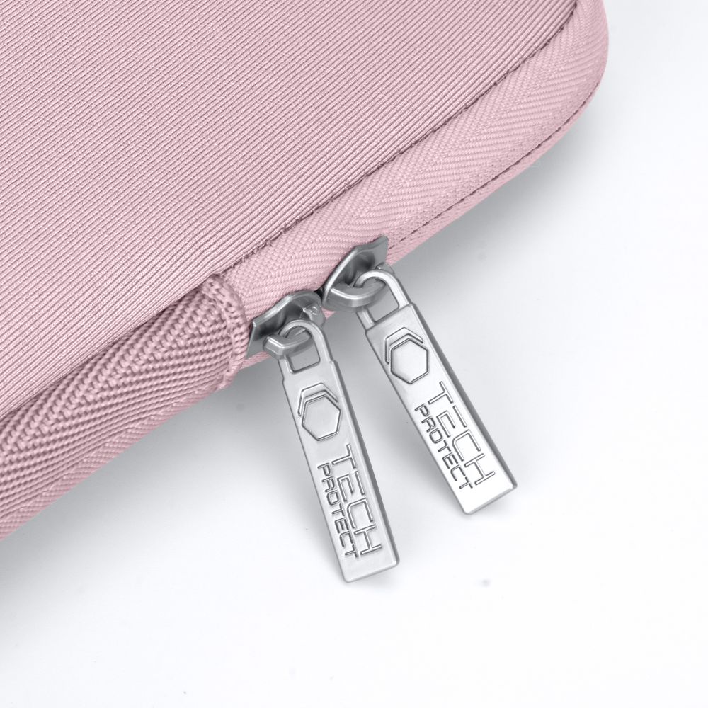 Set husa laptop 15/16 inch si husa pentru accesorii TECH-PROTECT NeoSlim Rose