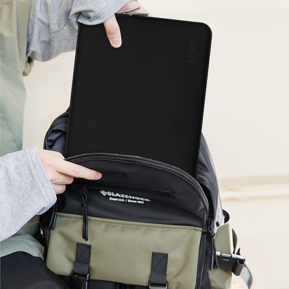 Set husa laptop 15/16 inch si husa pentru accesorii TECH-PROTECT NeoSlim Black