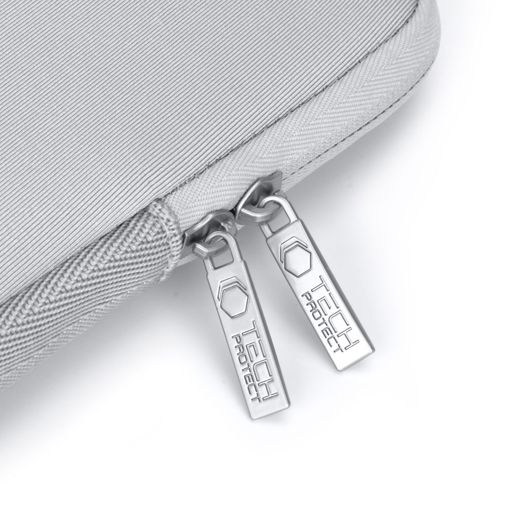 Set husa laptop 13/14 inch si husa pentru accesorii TECH-PROTECT NeoSlim Grey