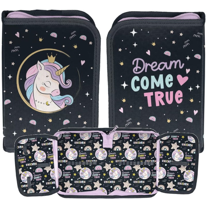 Unikornis kihajtható tolltartó - Dream Come True (PP24UR-P001BW)