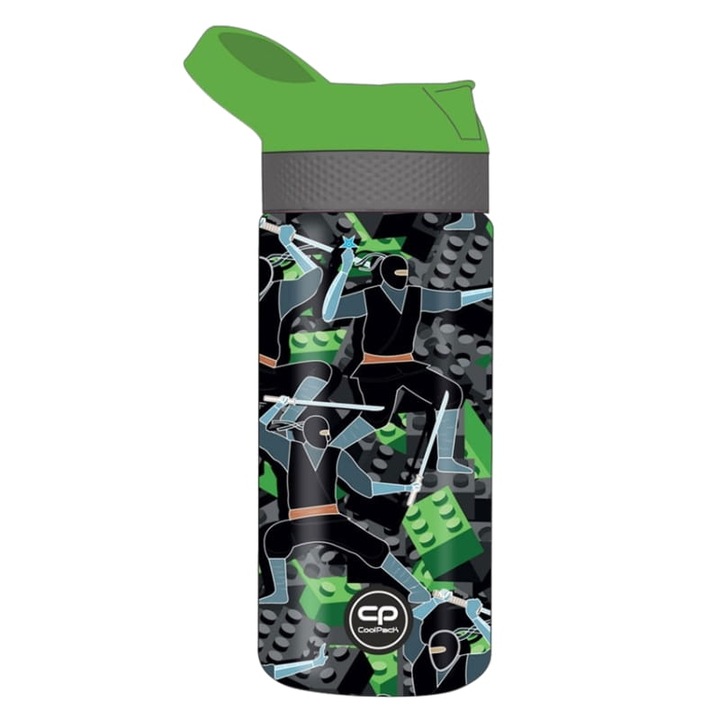 Бутилка, Coolpack, Kids From The Block, Tritan Plastic, BPA Free, Иновативен механизъм, Височина 21 Cm Диаметър 10 Cm