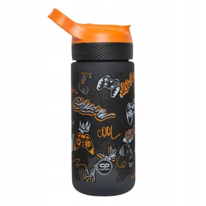 Sticla, Coolpack, Bibby Gamer, Tritan Fara BPA, Mecanism Inovator Al Sticlei, Suprafata Cauciucata, 21 Cm Inaltime, 10 Cm Diametru, 420 ml Capacitate