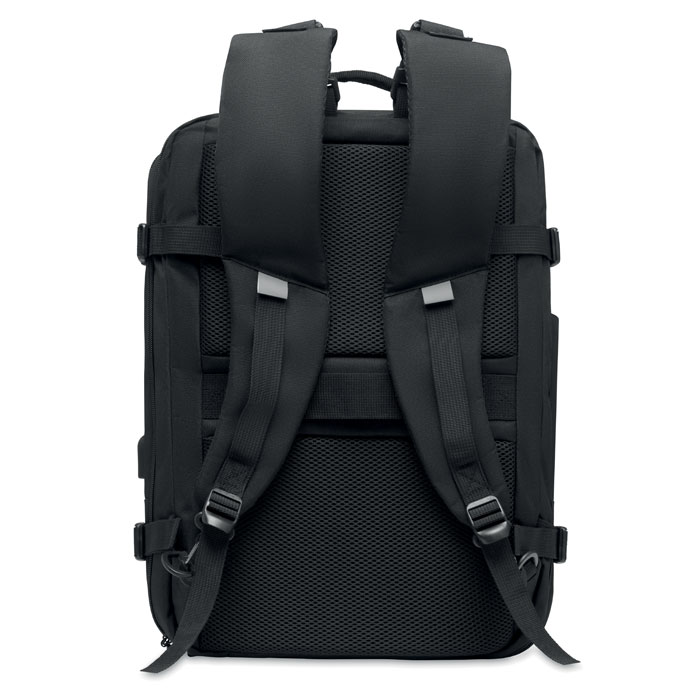 Rucsac Travel Tech din poliester 600D RPET. Modular / incluzand mai multe compartimente