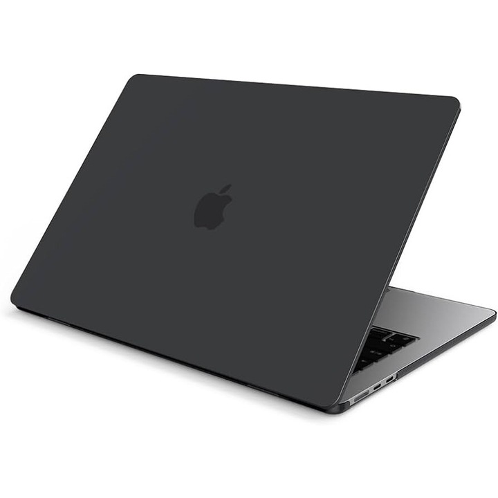 BondShop védőtok, MacBook Air M2-hez 13 hüvelykes, átlátszó, vékony kialakítás, tartós műanyag, kétrészes összeszerelés, karcolás és ütés elleni védelem, szürke