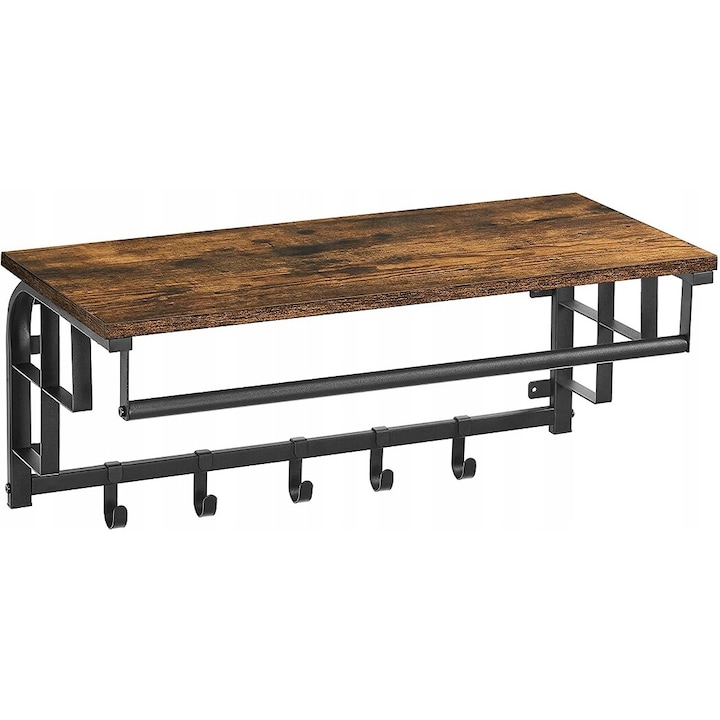 Cuier hol modern cu 5 agatatori, pentru prosop, halat de baie, Songmics