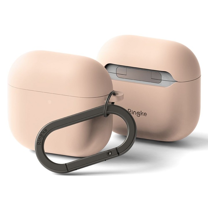 Carcasa Ringke Silicone compatibila cu Apple AirPods 4 Pink