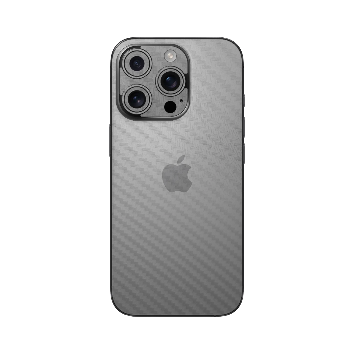 Folie iSkinz pentru Apple iPhone 16 Pro Max - Carbon Transparent, Split Cut, Skin Adeziv Full Cover, Protectie Carcasa Spate si Laterale