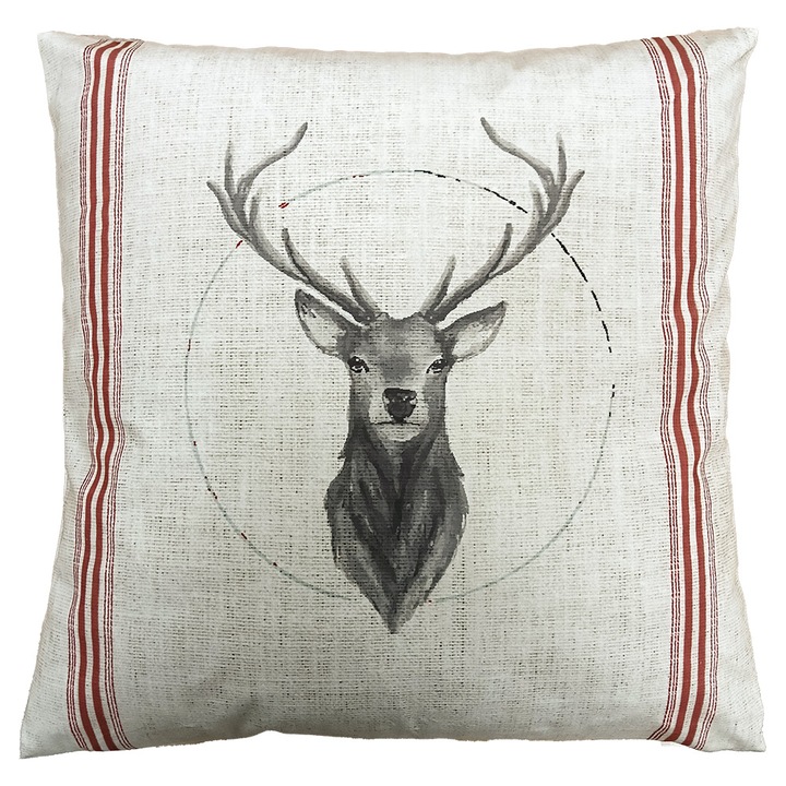 Set 2 fete perne Ren textil multicolor 45x45 cm