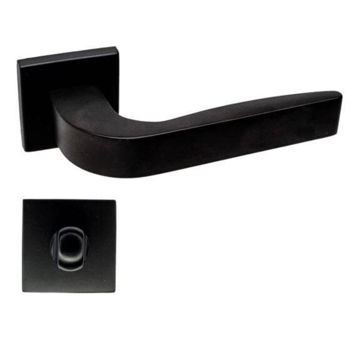 Maner usa model ZOE rozeta wc negru mat