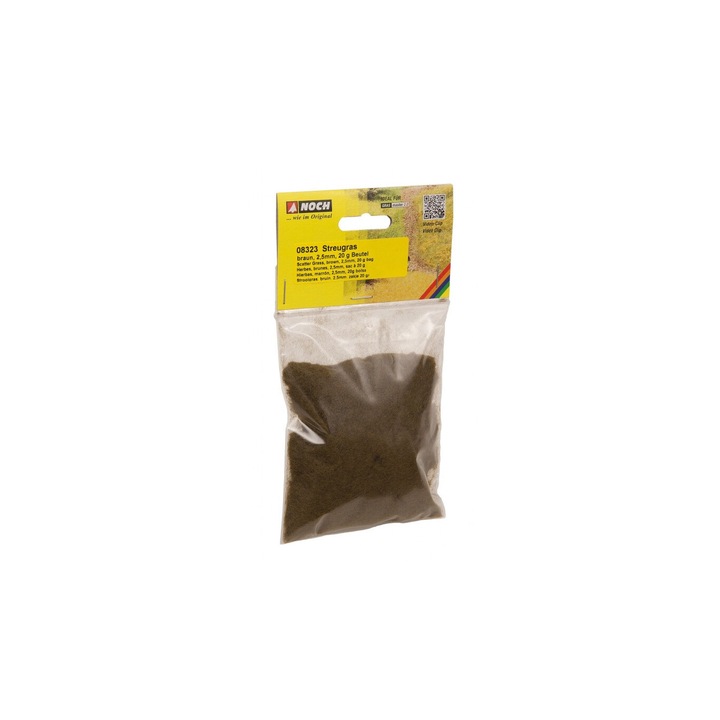 Accesorii pentru diorame Noch Scatter Grass Brown - iarba 2.5mm 20gr NOCH 08323