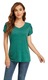 Tricou dama longziming verde, Verde