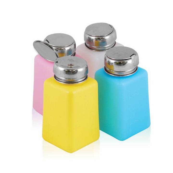 Flacon cu pompa Activeshop 180 ml, multicolor, pentru toate lichidele