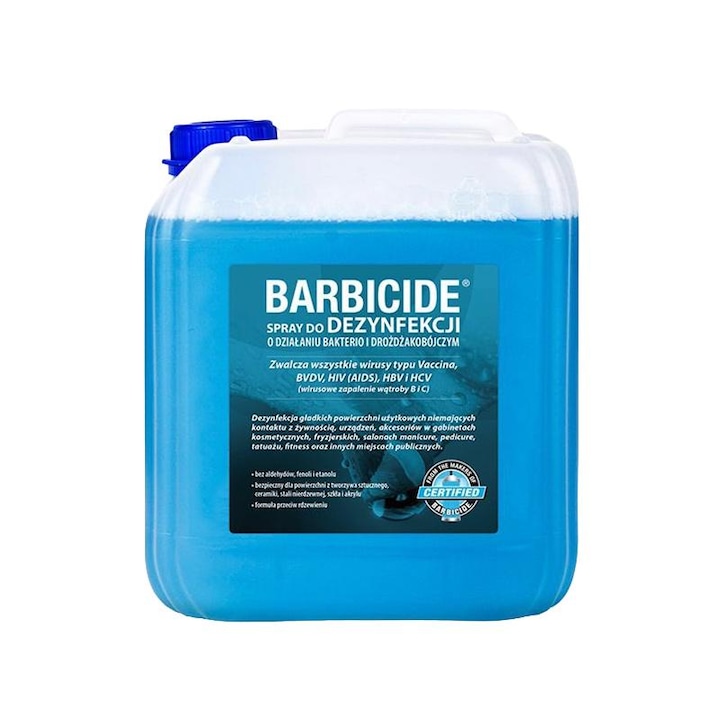 Solutie dezinfectanta pentru toate suprafetele, Barbicide, Actiune rapida, 5L