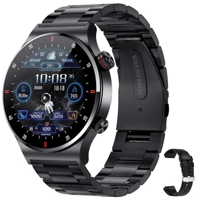 Смарт часовник BeSmart QW33, Черен