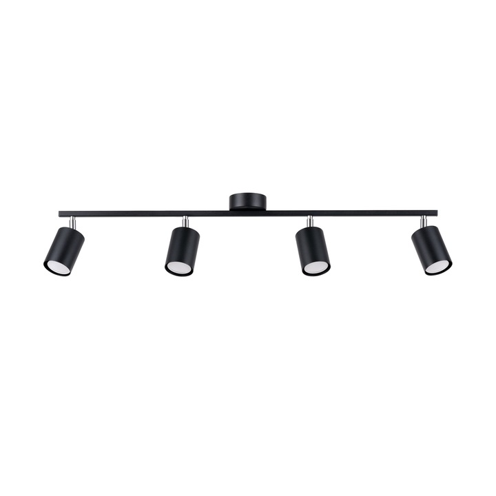 Sollux Lighting LEMMI 4L полилей, стомана, черен, GU10, 100 x 24 см