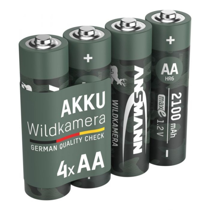 Set acumulator incarcabil 4XR6(AA) NiMH 2100mAh WILDKAMERA