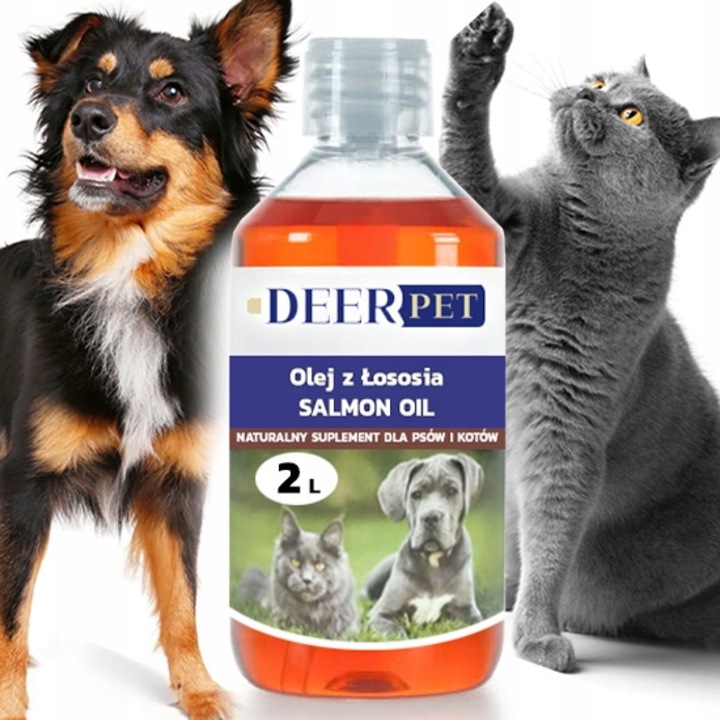 Ulei de somon pentru caini si pisici, Reverse, Omega 3 si 6, 2000 ml