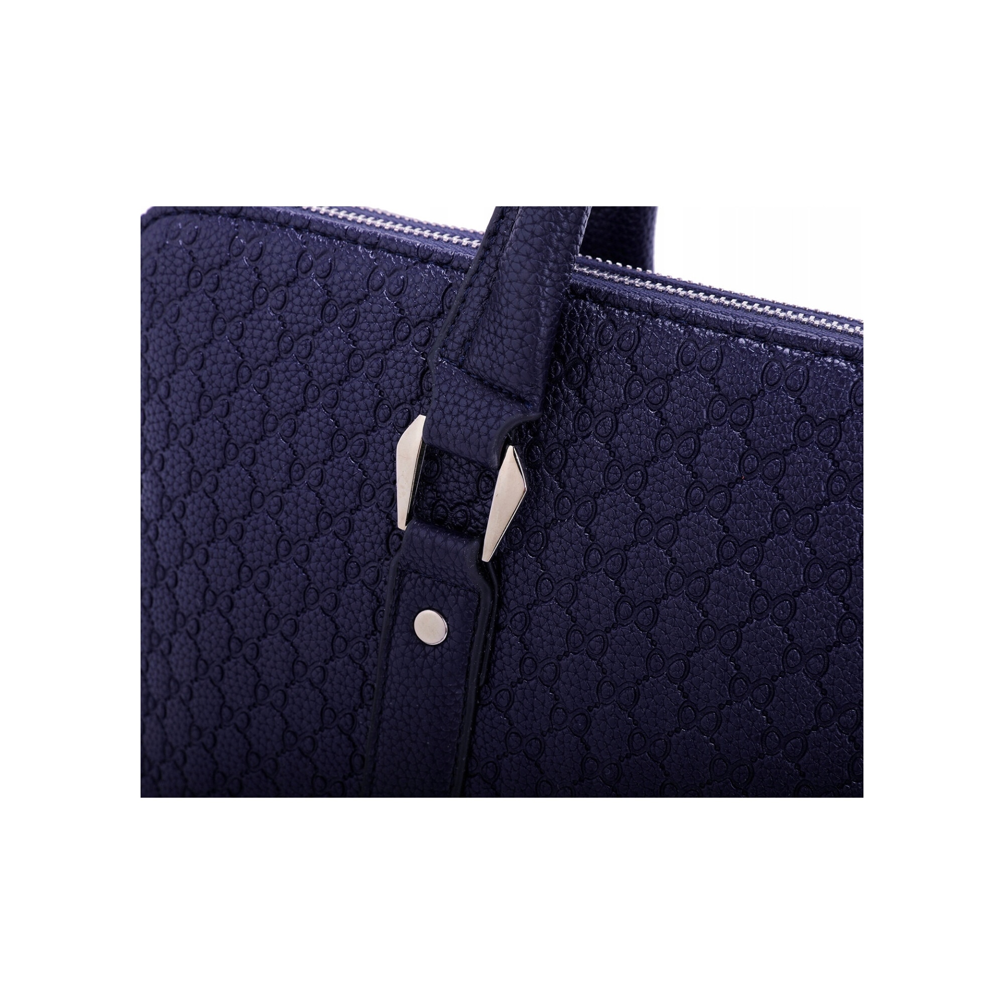 Geanta din piele pentru laptop, Reverse, 36x29x6cm, 6 compartimente, impermeabila, curea lata