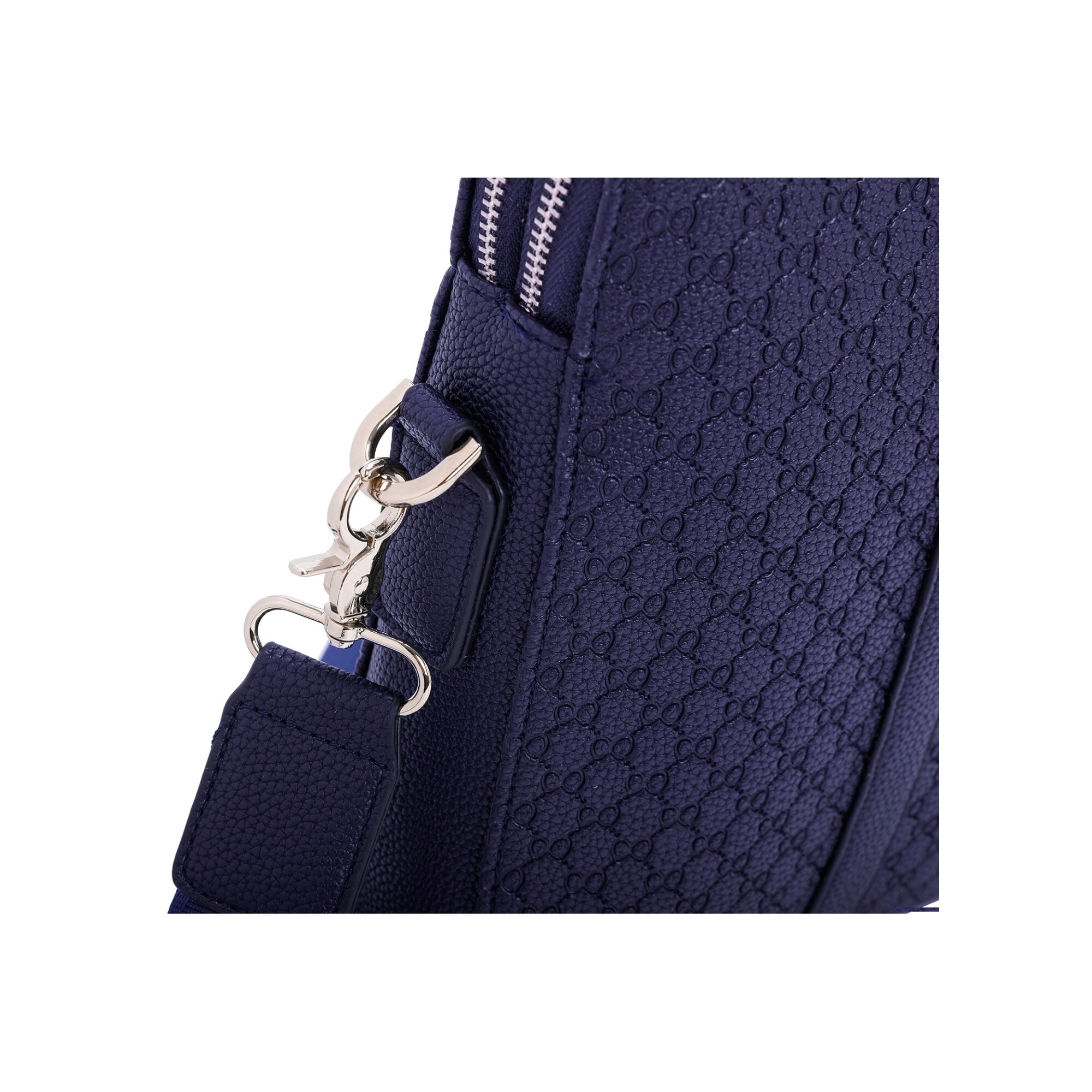 Geanta din piele pentru laptop, Reverse, 36x29x6cm, 6 compartimente, impermeabila, curea lata