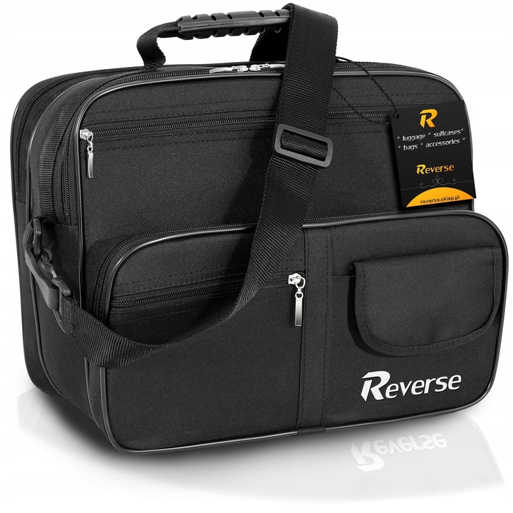 Férfi táska, REVERSE A4, 6 rekeszes, vízálló, 35x27x15cm