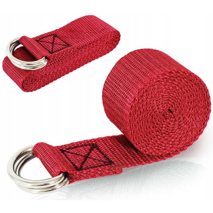 Jóga öv, Reverse, 183cm, piros