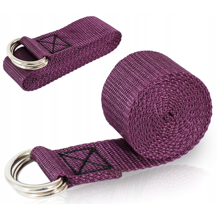 Jóga öv, Reverse, 183cm, lila